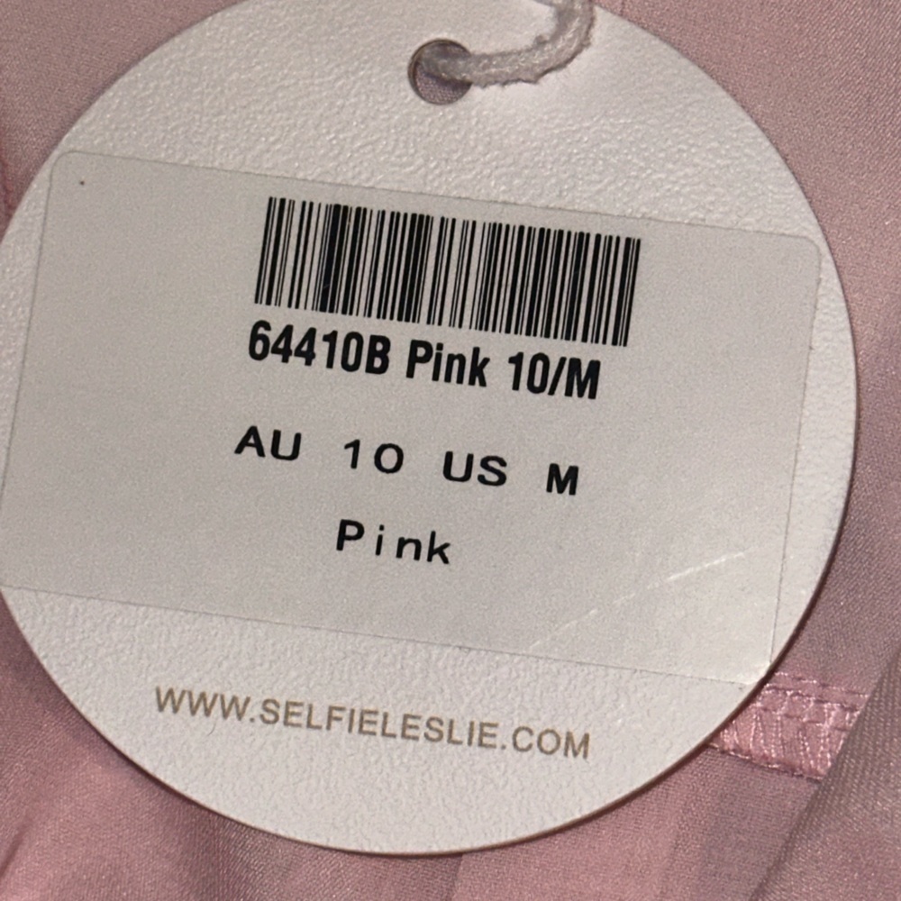 NWT SELFIE LESLIE Serif Ruffle Trim Split Maxi Dress Pink Various Sizes - Picture 11 of 14